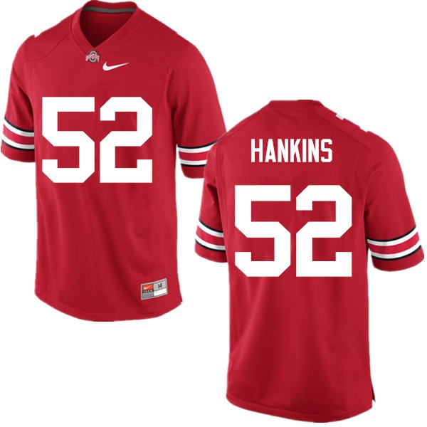 Ohio State Buckeyes #52 Johnathan Hankins Men Embroidery Jersey Red